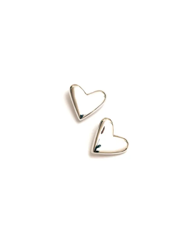Grace Heart Studs sold by Blue Ruby