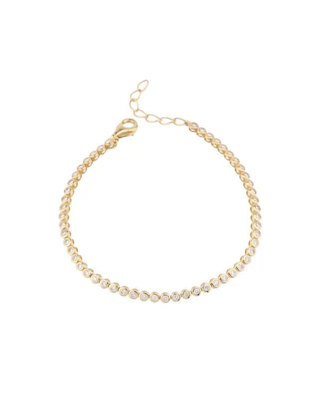 Bezel Diamond Tennis Bracelet sold by Blue Ruby