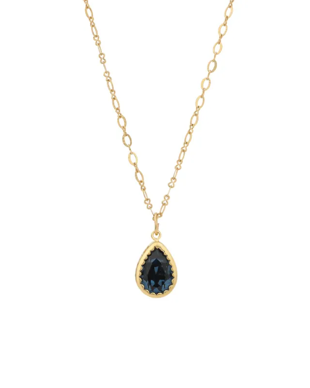 Teardrop Bezel Necklace sold by Blue Ruby