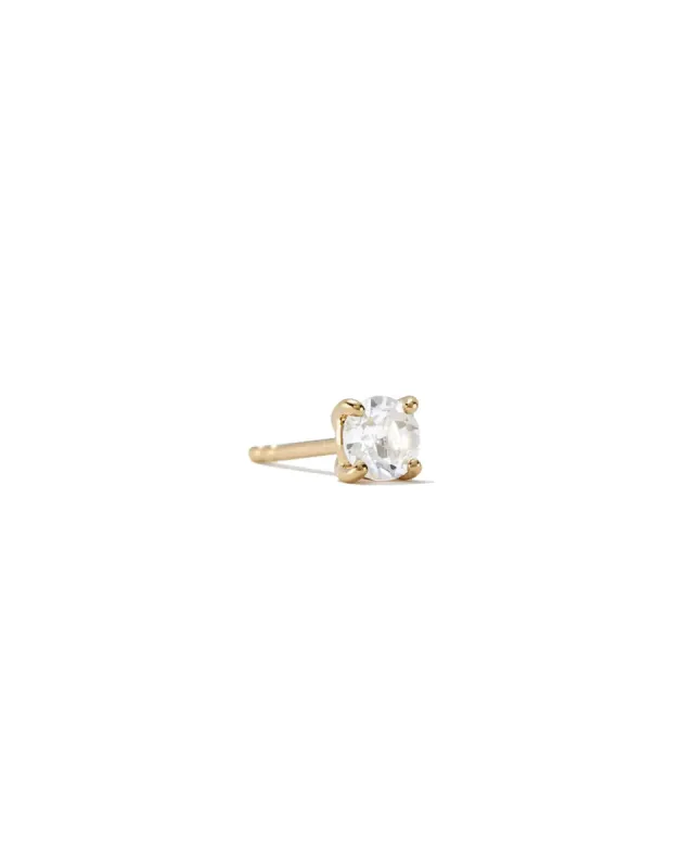 4 Prong Cz Stud | 5mm sold by Blue Ruby