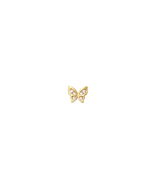 Butterfly CZ Stud sold by Blue Ruby