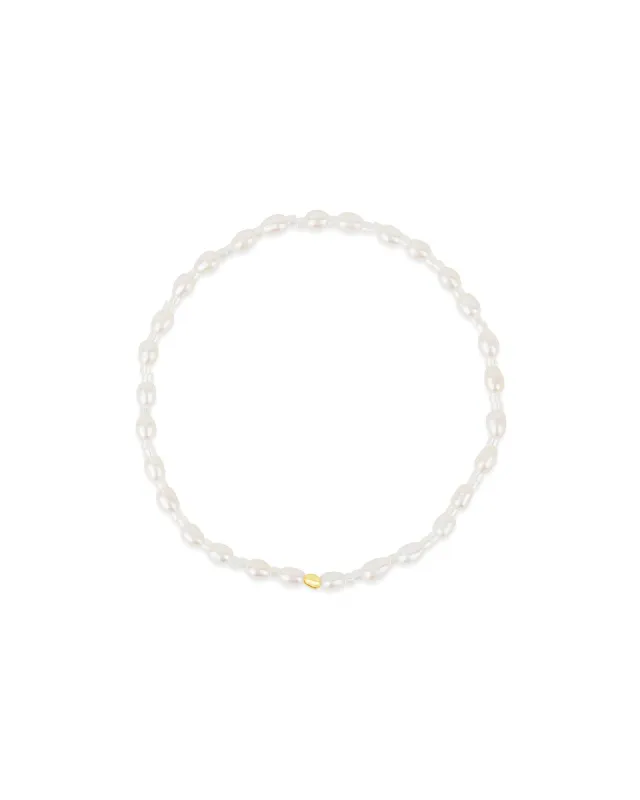 Oval Pearl Miyuki Bracelet | 4mm sold by Blue Ruby