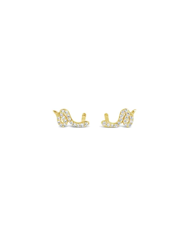 Pavé Snake Studs sold by Blue Ruby