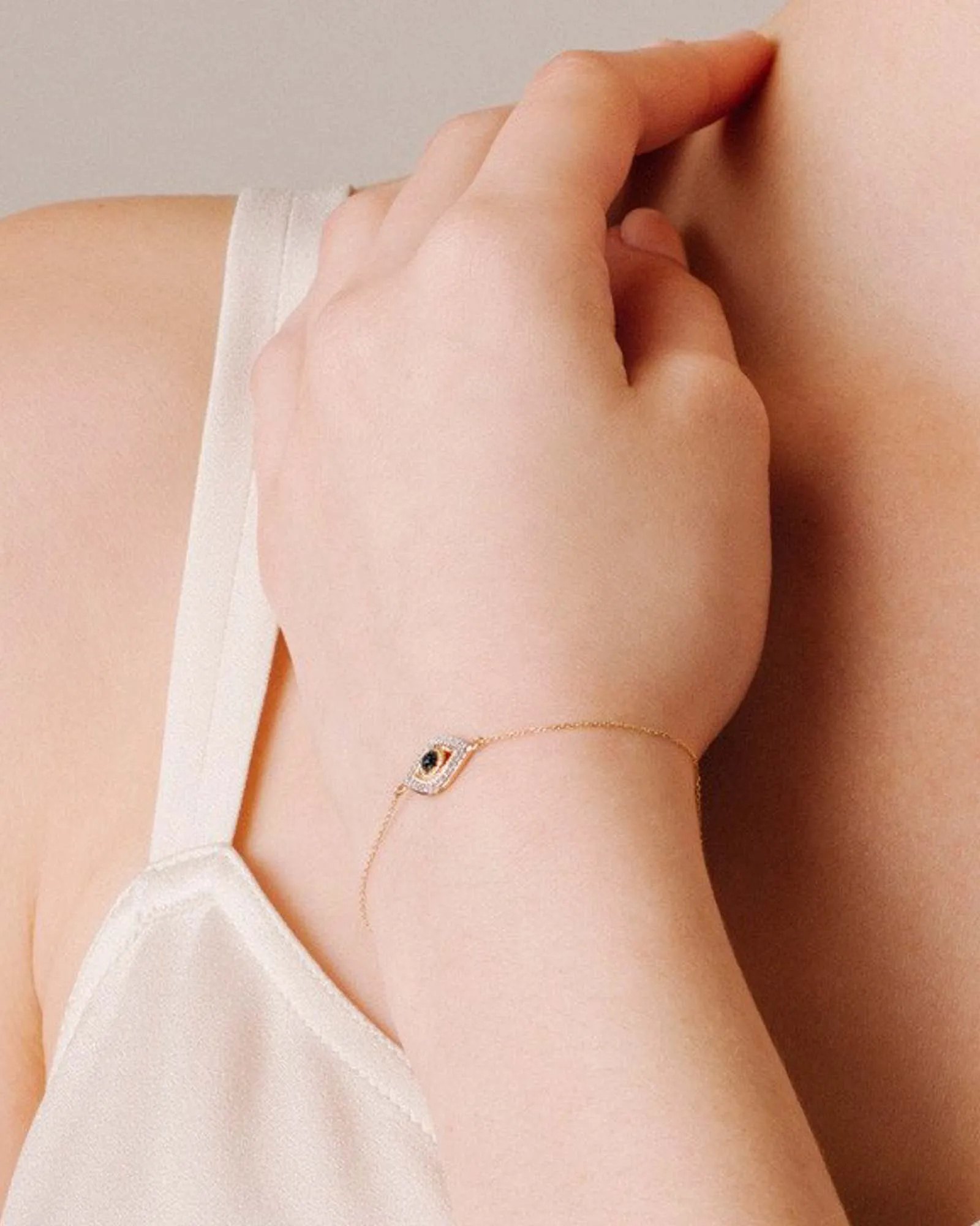 Pavé Evil Eye Bracelet sold by Blue Ruby product image thumbnail 3