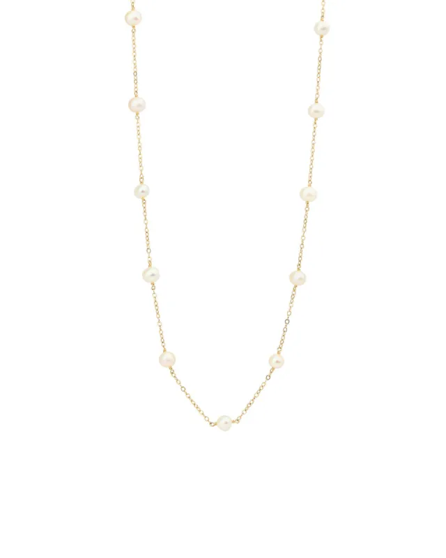 11 Station Pearl Necklace sold by Blue Ruby