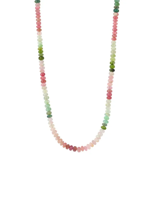 Mix Tourmaline Beaded Necklace | 6mm sold by Blue Ruby