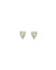Enamel Diamond Heart Studs sold by Blue Ruby