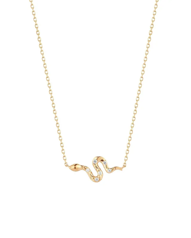 CZ Snake Necklace sold by Blue Ruby