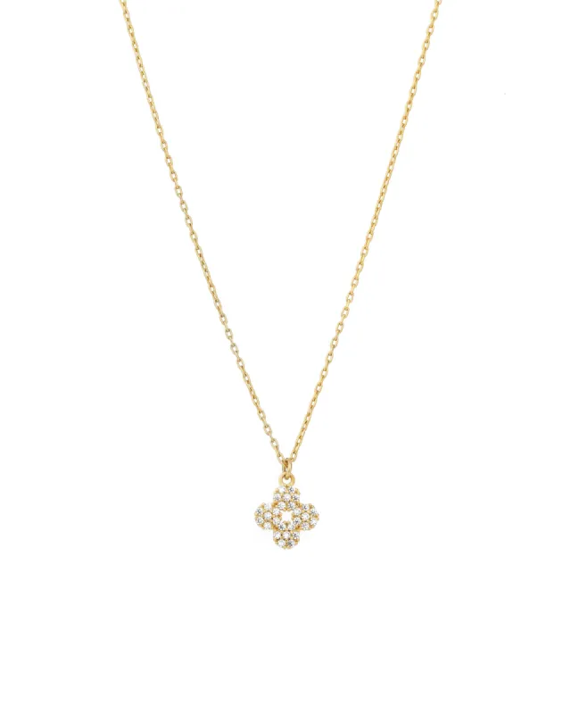 Pavé Clover Necklace sold by Blue Ruby