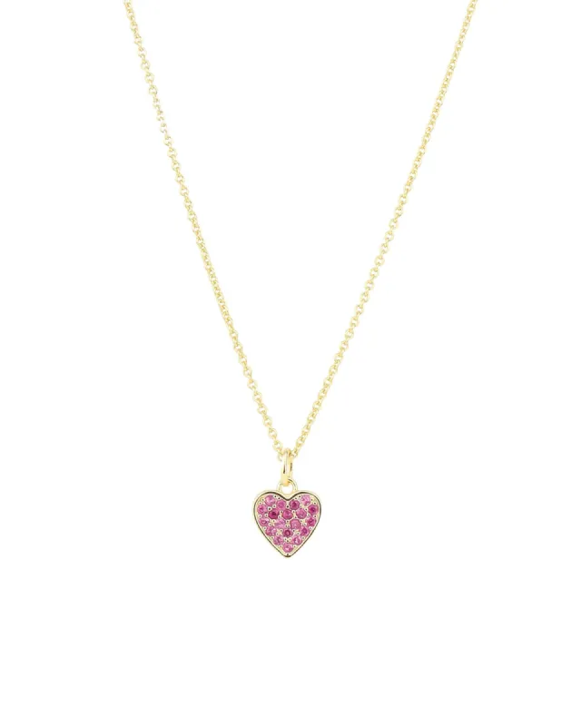 Heart Pavé Necklace sold by Blue Ruby