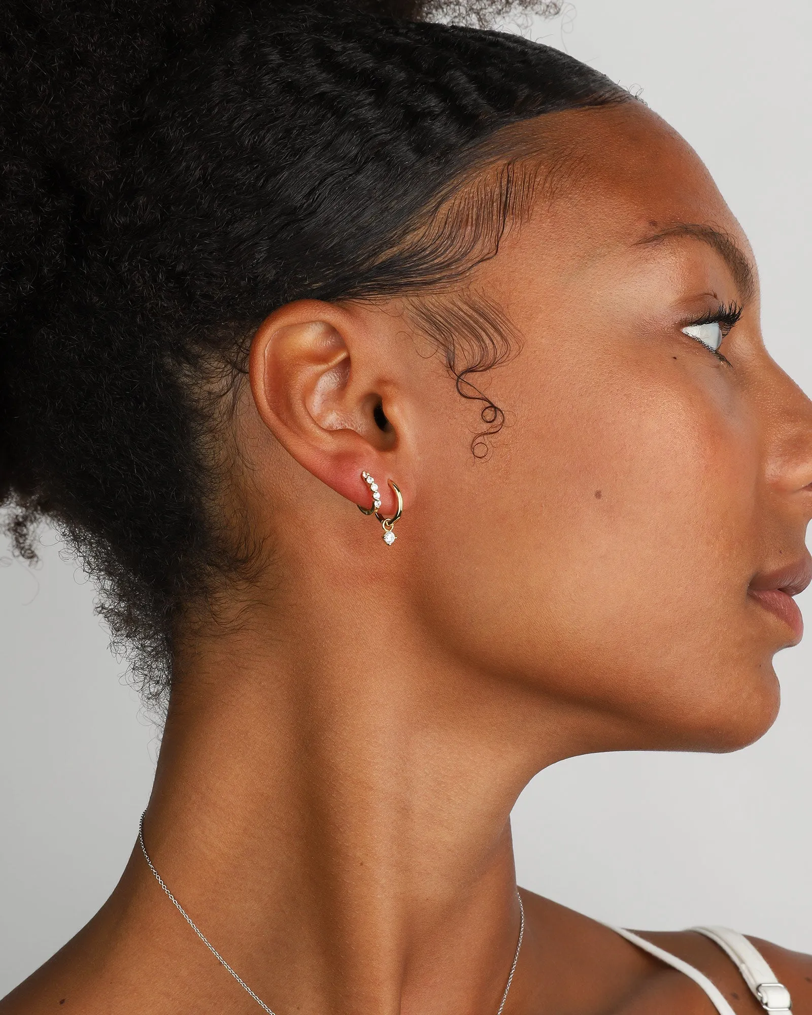 Multi CZ Huggies | 12mm sold by Blue Ruby product image thumbnail 2