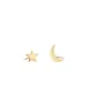 Star + Moon Stud Earrings sold by Blue Ruby