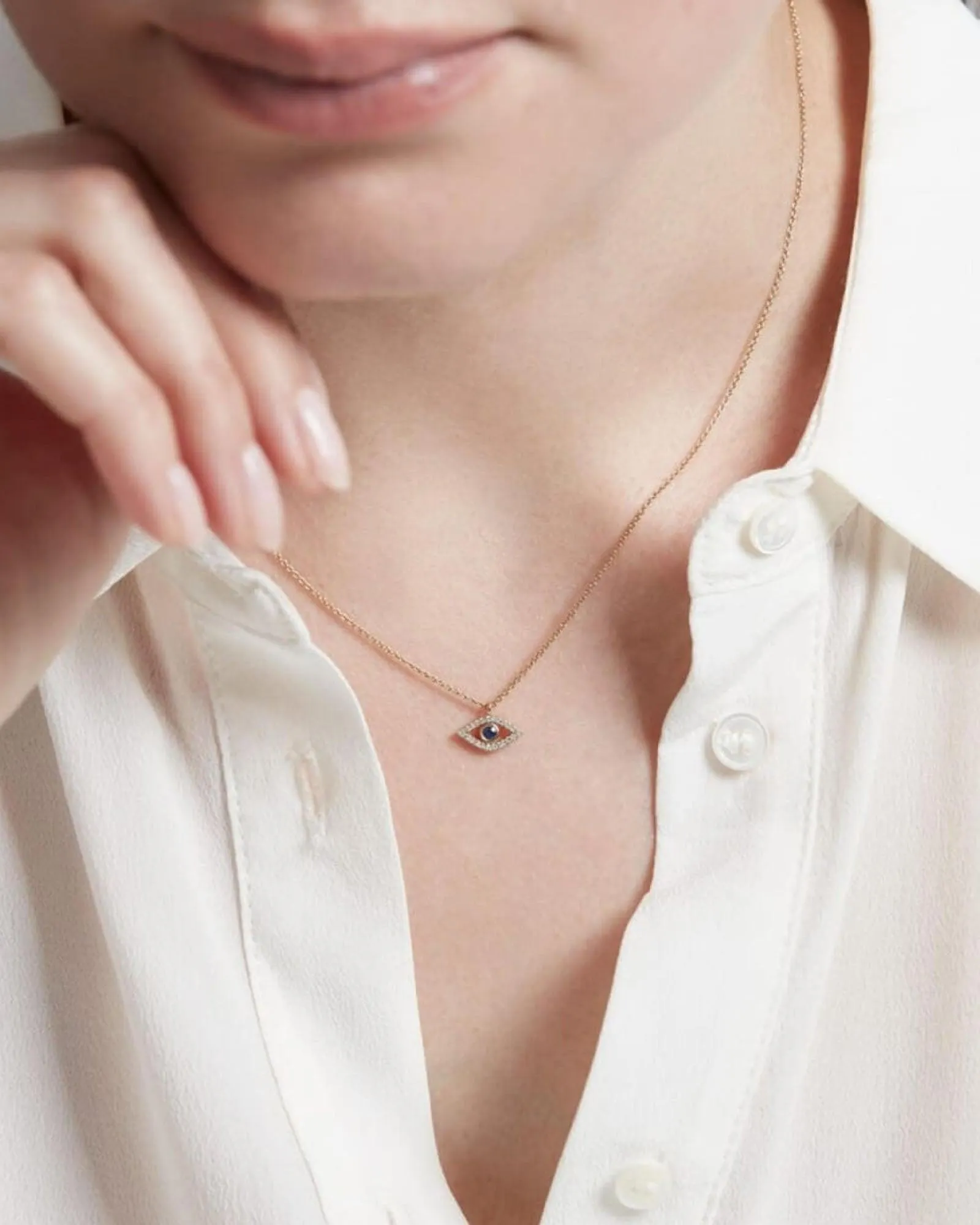 Evil Eye CZ Necklace sold by Blue Ruby product image thumbnail 2