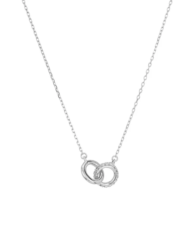 Pavé Interlocking Loop Necklace sold by Blue Ruby