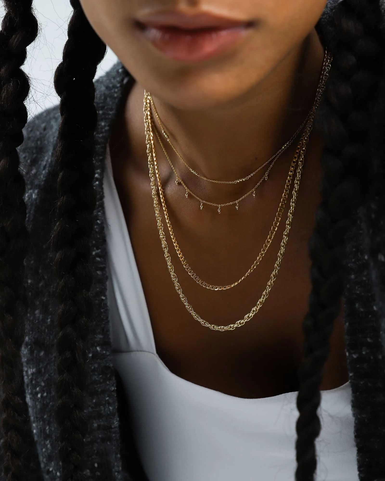 7 Bead Dangle Bead Necklace sold by Blue Ruby product image thumbnail 2