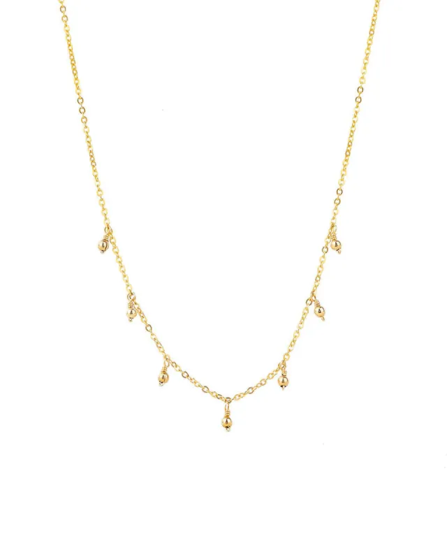 7 Bead Dangle Bead Necklace sold by Blue Ruby