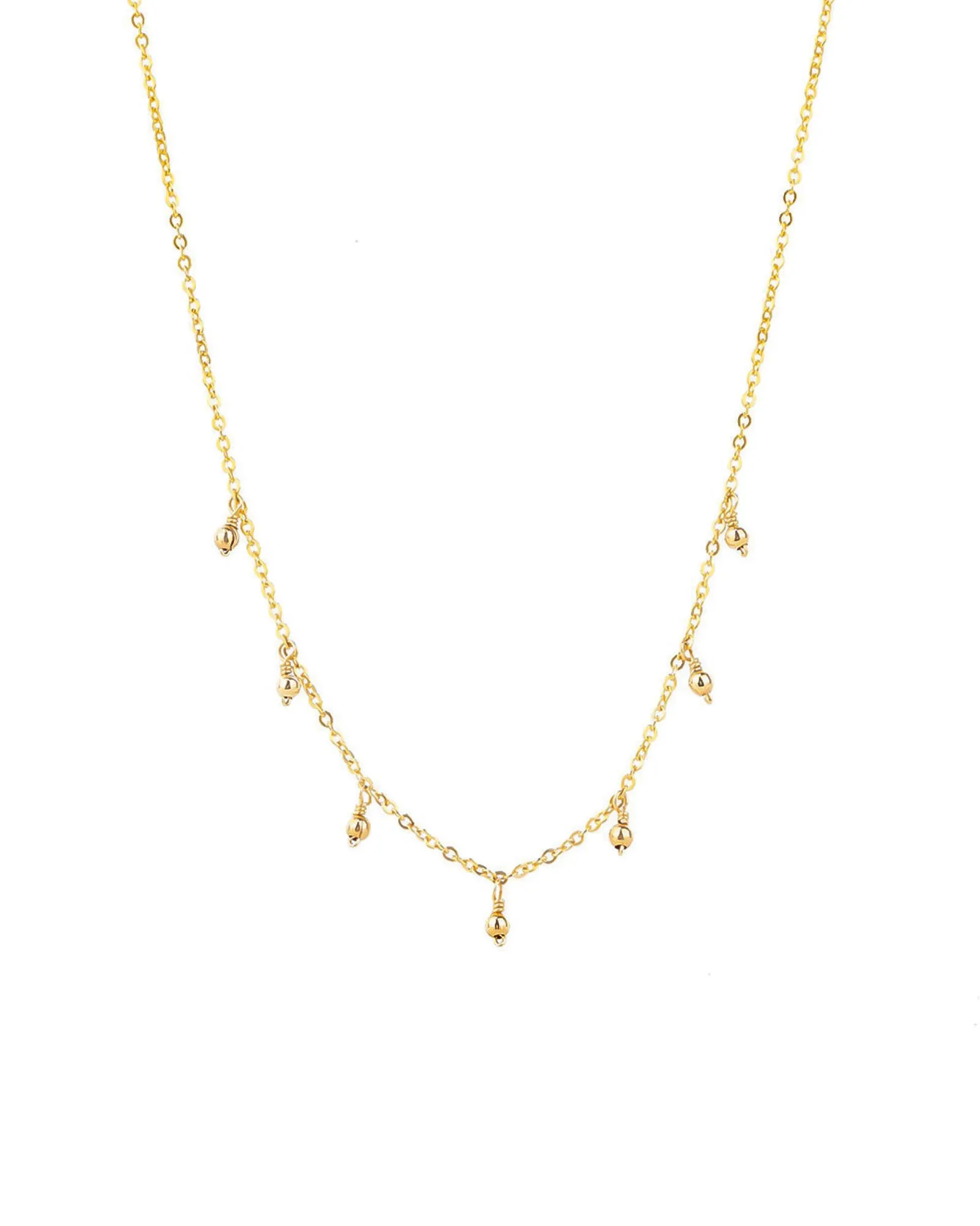 7 Bead Dangle Bead Necklace sold by Blue Ruby