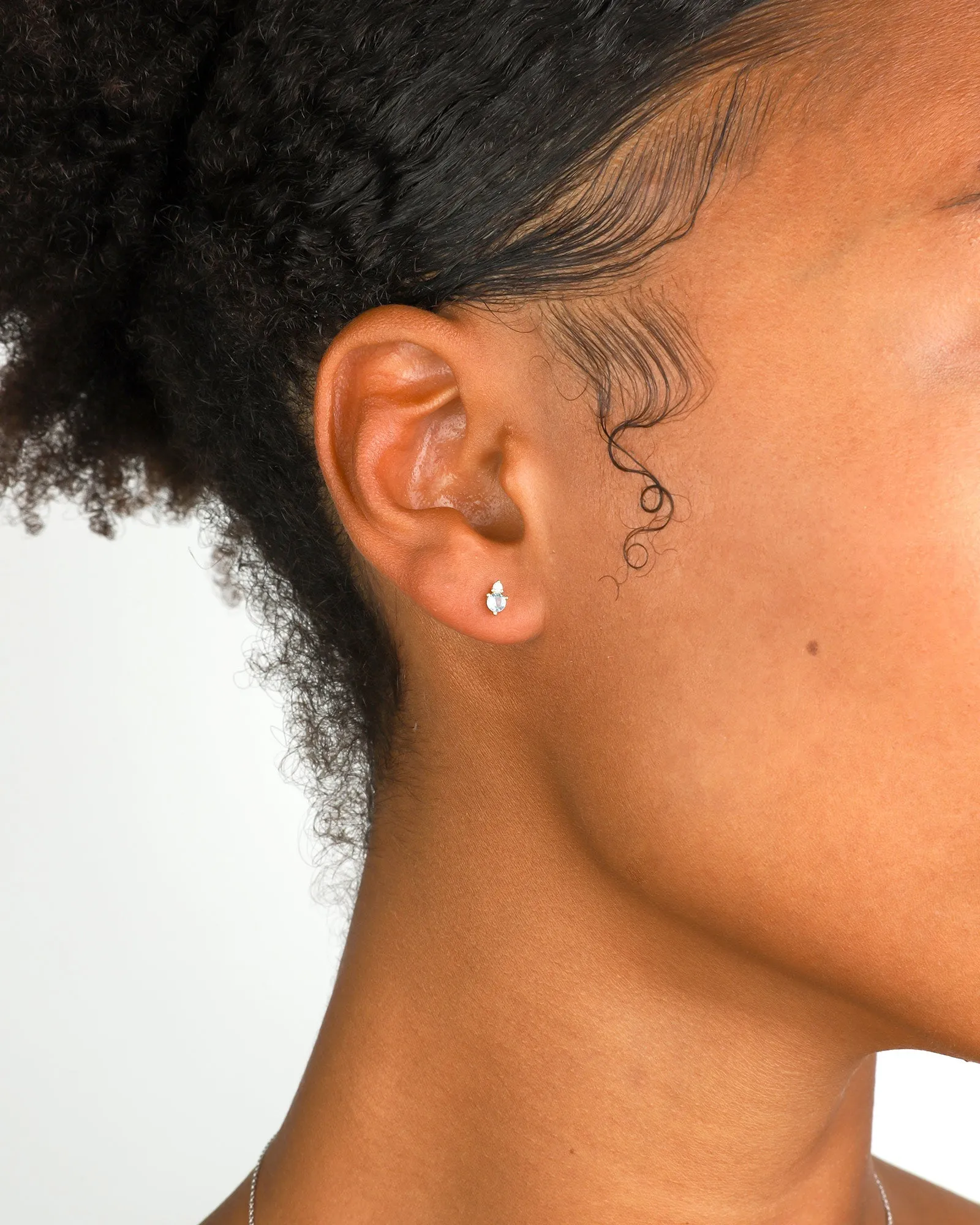 Birthstone Studs | March sold by Blue Ruby product image thumbnail 2