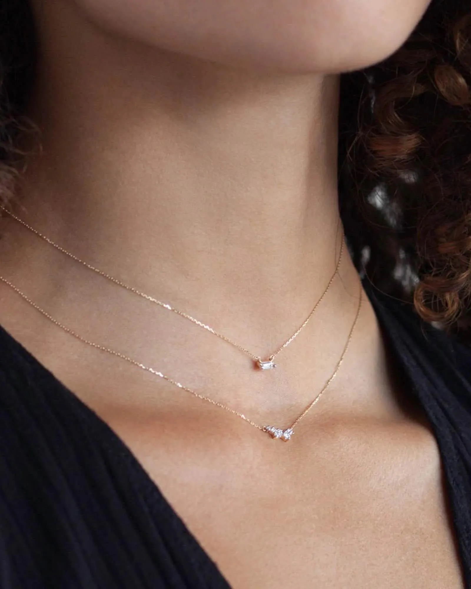 Scattered Diamond Necklace sold by Blue Ruby product image thumbnail 3