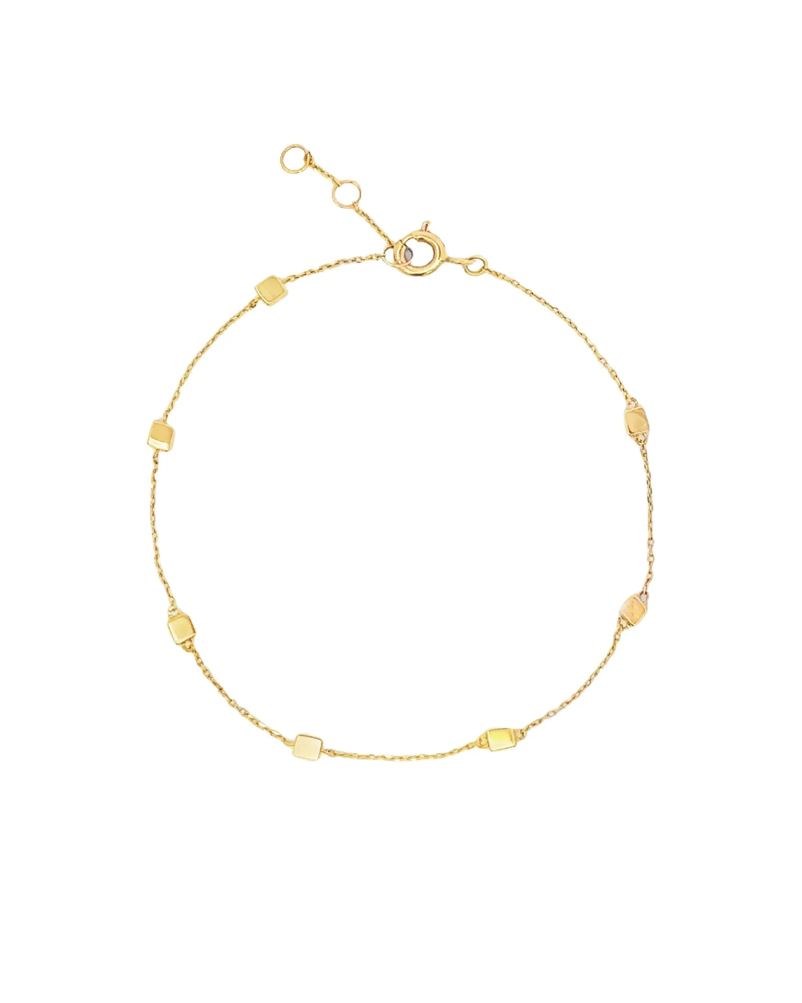 Square Beaded Chain Bracelet sold by Blue Ruby