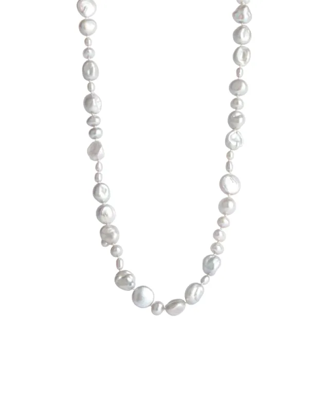18" Mix Pearl Strand Necklace sold by Blue Ruby