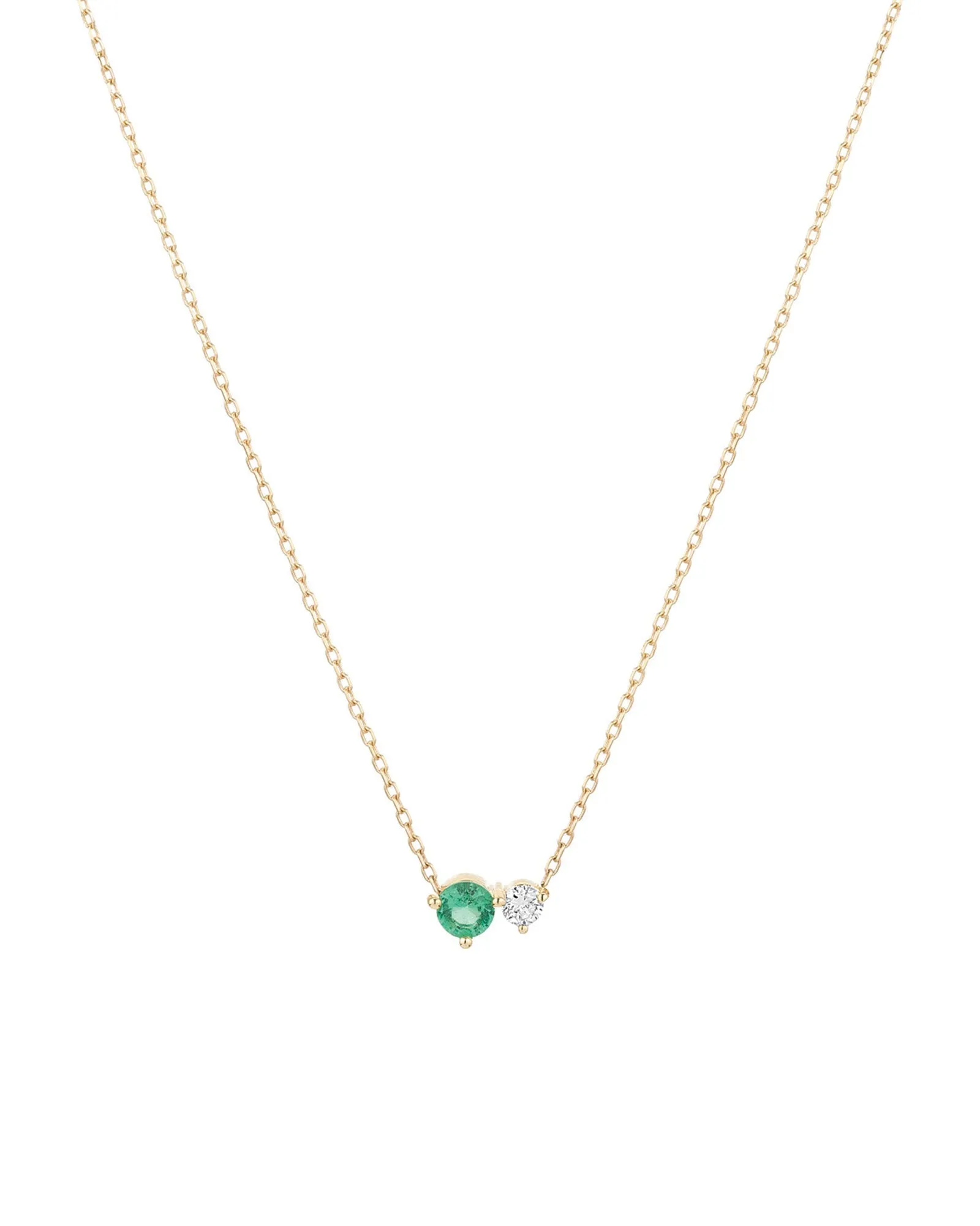 Diamond Emerald Amigos Necklace sold by Blue Ruby