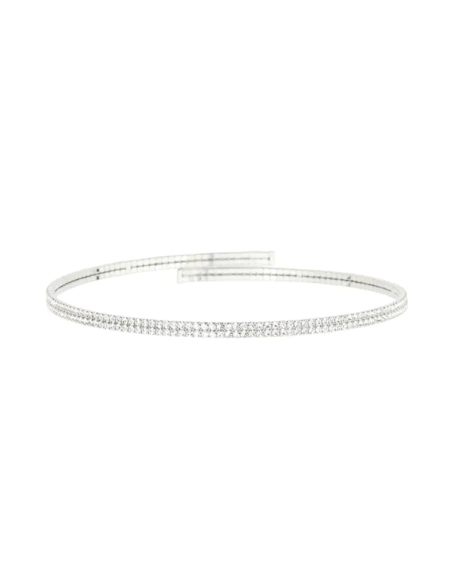 2 Row Crystal Wire Choker sold by Blue Ruby
