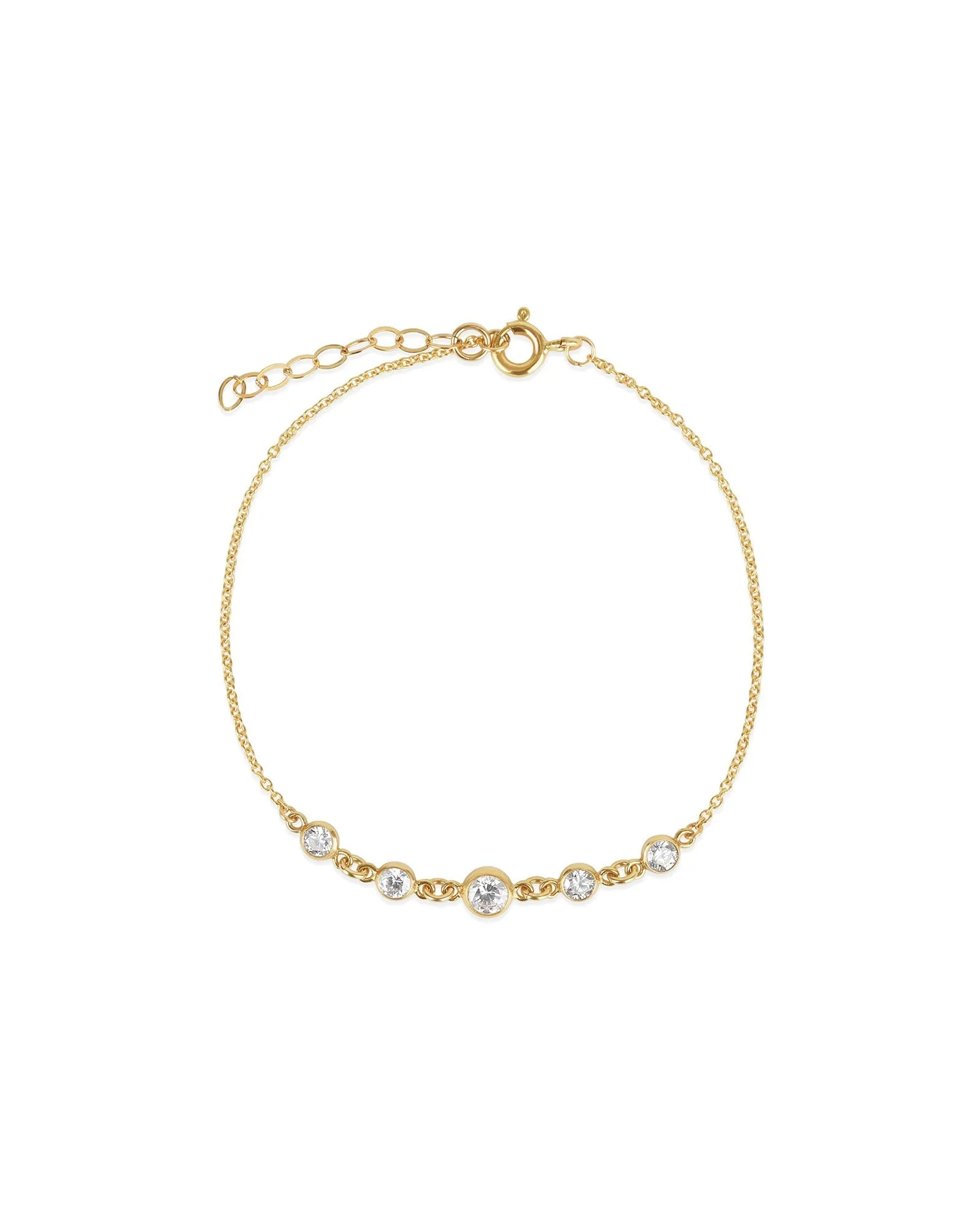 Five Graduated CZ Bracelet sold by Blue Ruby