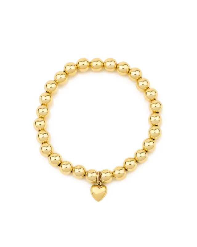 Heart Drop Beaded Bracelet | 7mm sold by Blue Ruby