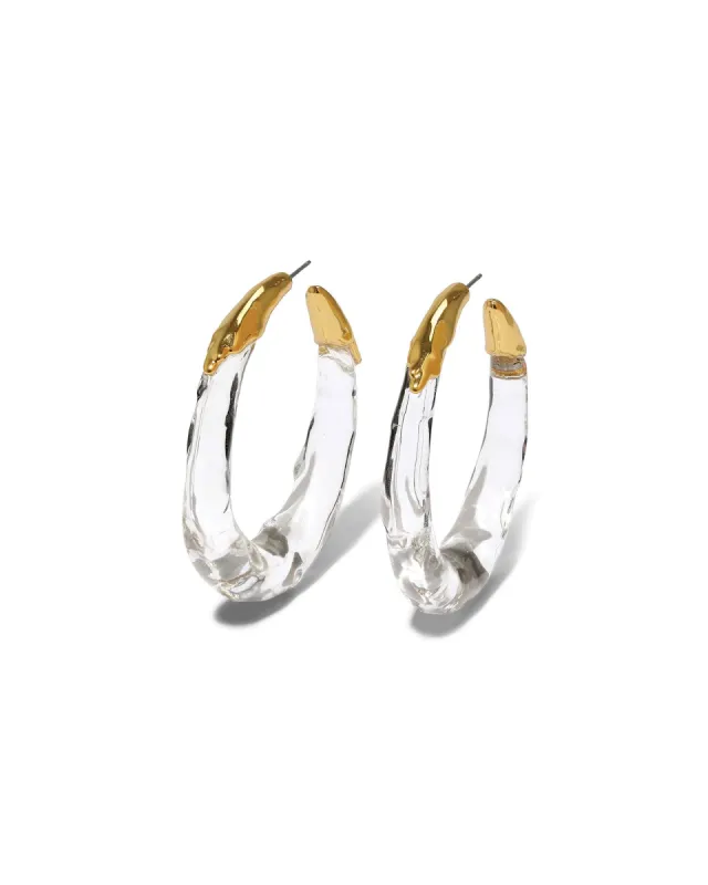 Lucite Molten Hoop Earrings sold by Blue Ruby