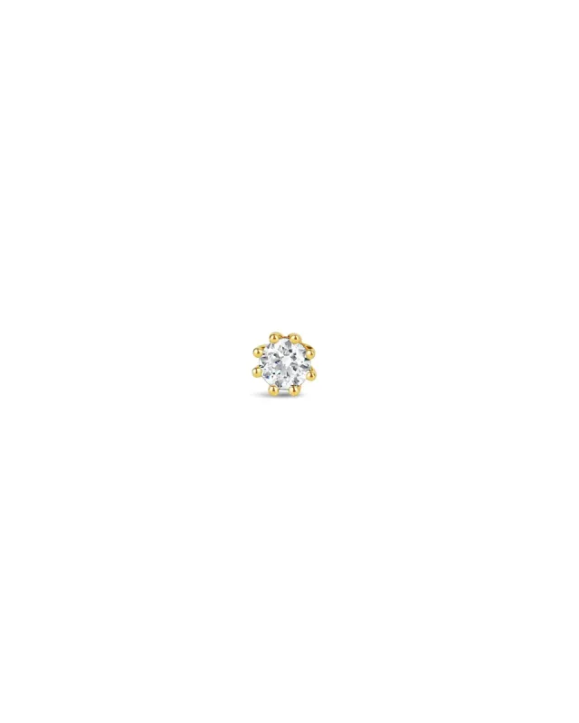 Six Prong CZ Stud | 5mm sold by Blue Ruby