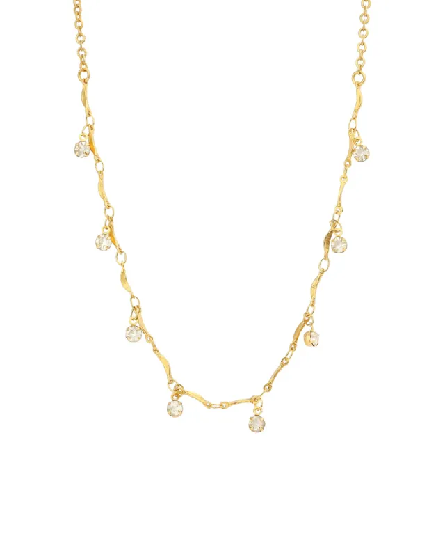 Tiny Crystal Drop Necklace sold by Blue Ruby