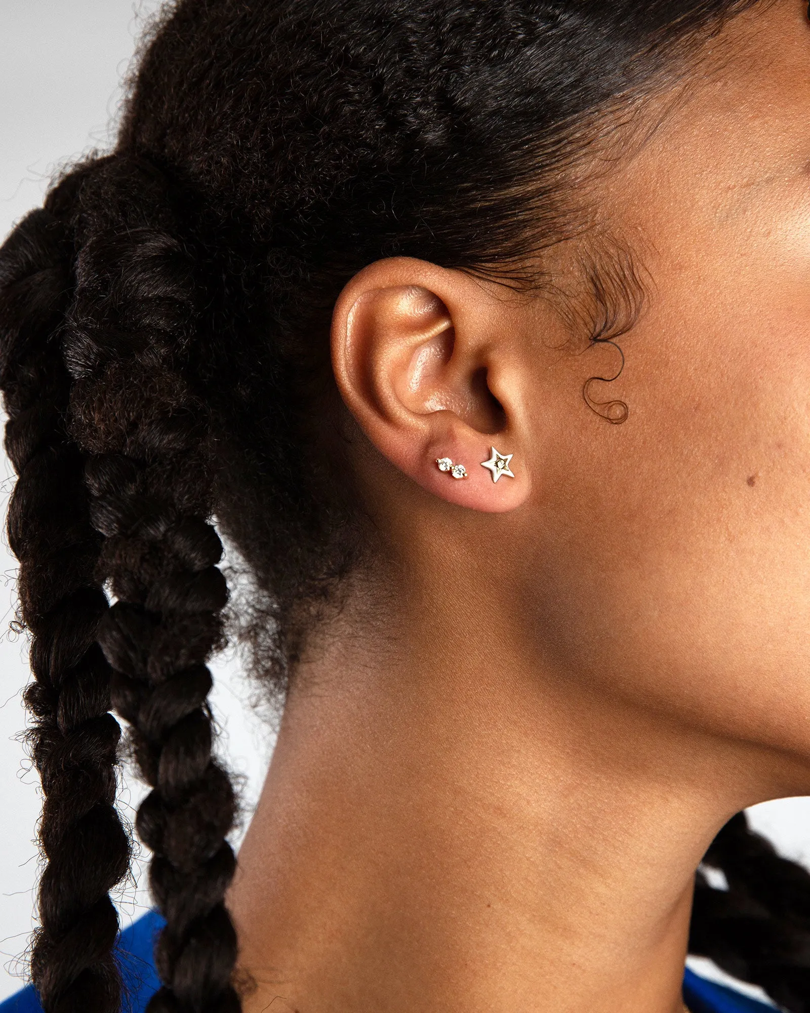 Double Diamond Stud sold by Blue Ruby product image thumbnail 2