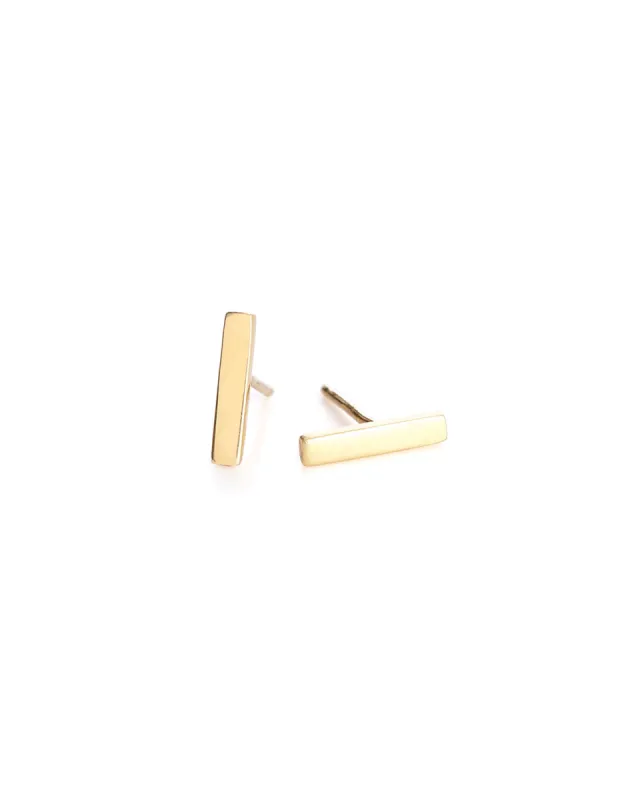 Tiny Bar Studs sold by Blue Ruby