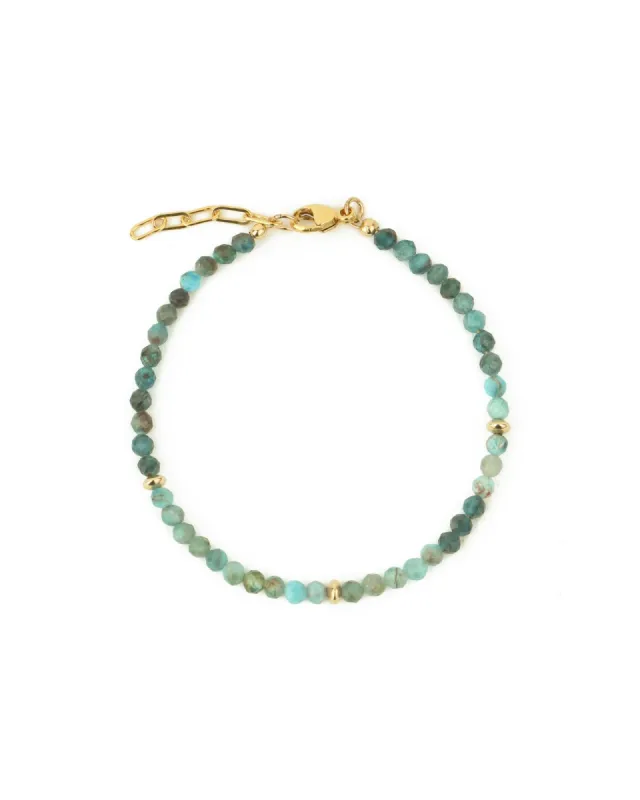 Apatite Three Saucer Bracelet | 4mm sold by Blue Ruby