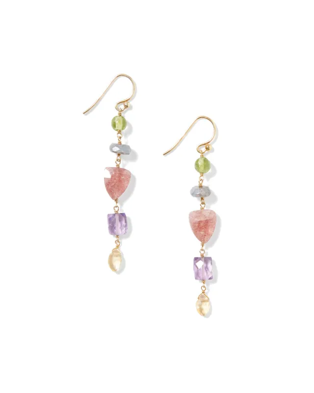 Arabella Tiered Earrings made by Chan Luu