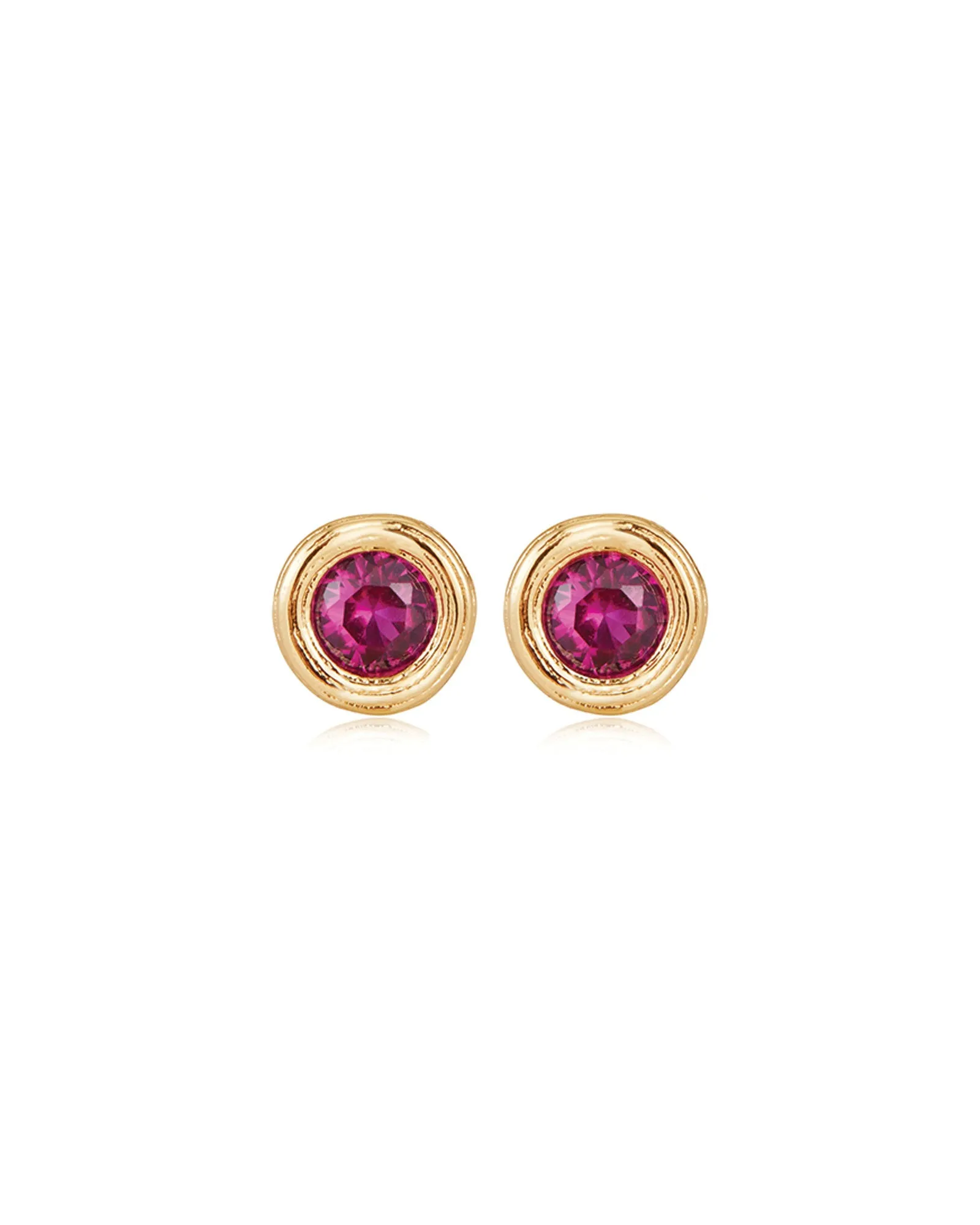 Round Bezel Studs sold by Blue Ruby