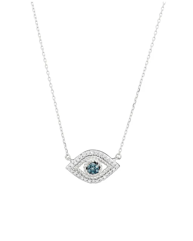 Pavé Evil Eye Necklace sold by Blue Ruby