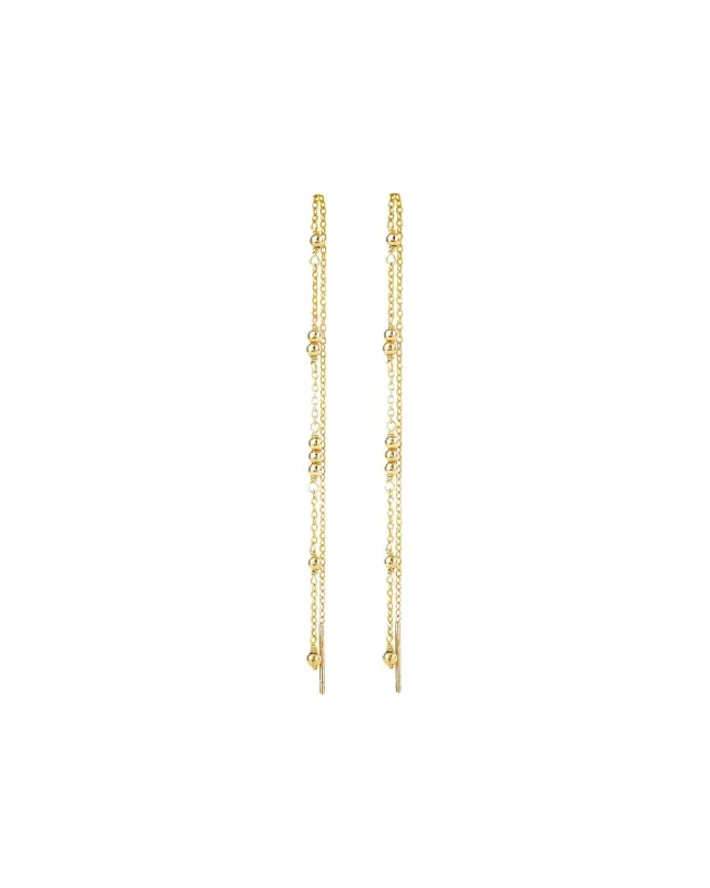 Beaded Station Drop Threaders sold by Blue Ruby