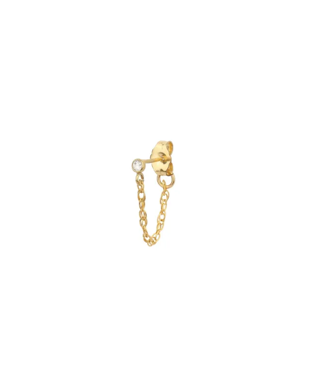 CZ Chain Link Stud sold by Blue Ruby