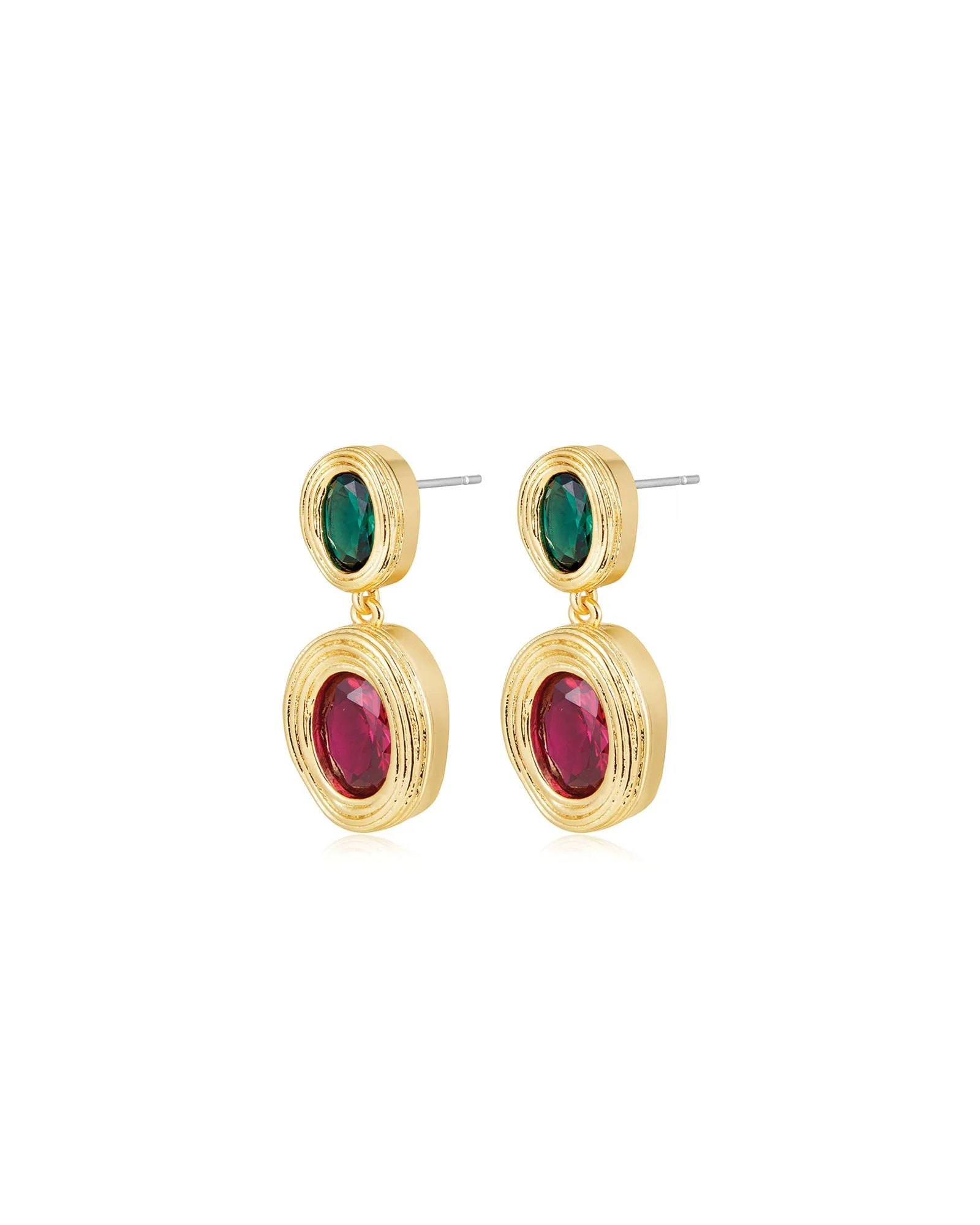 The Royale Stone Drop Studs sold by Blue Ruby