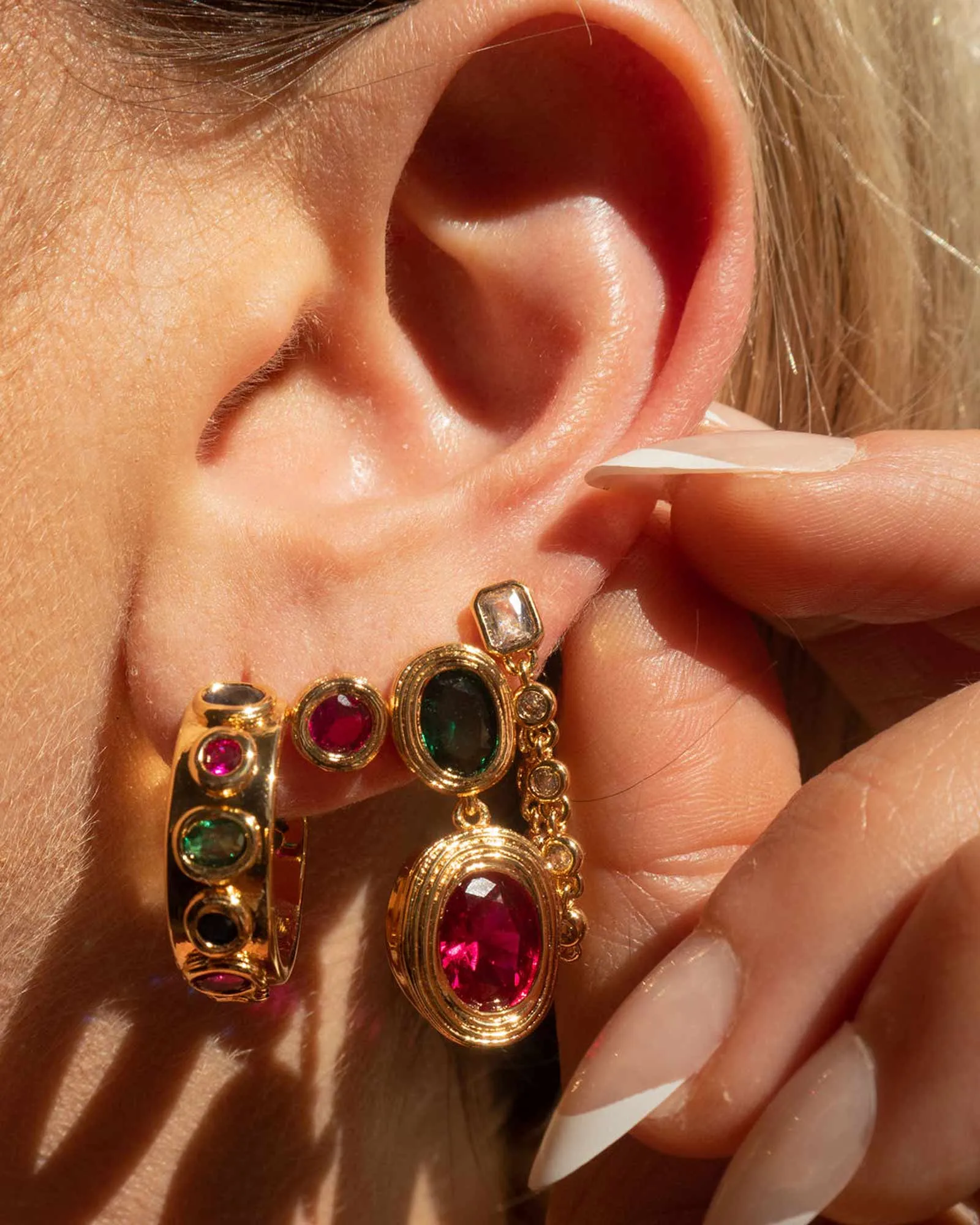 The Royale Stone Drop Studs sold by Blue Ruby product image thumbnail 2