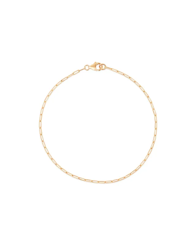 Extra Small Paperclip Chain Bracelet sold by Blue Ruby