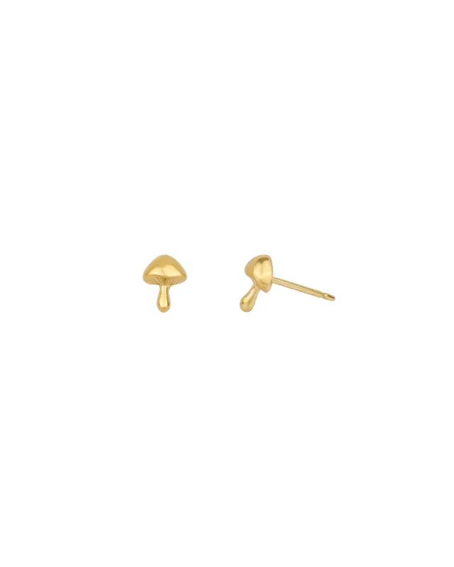 Tiny Mushroom Studs sold by Blue Ruby