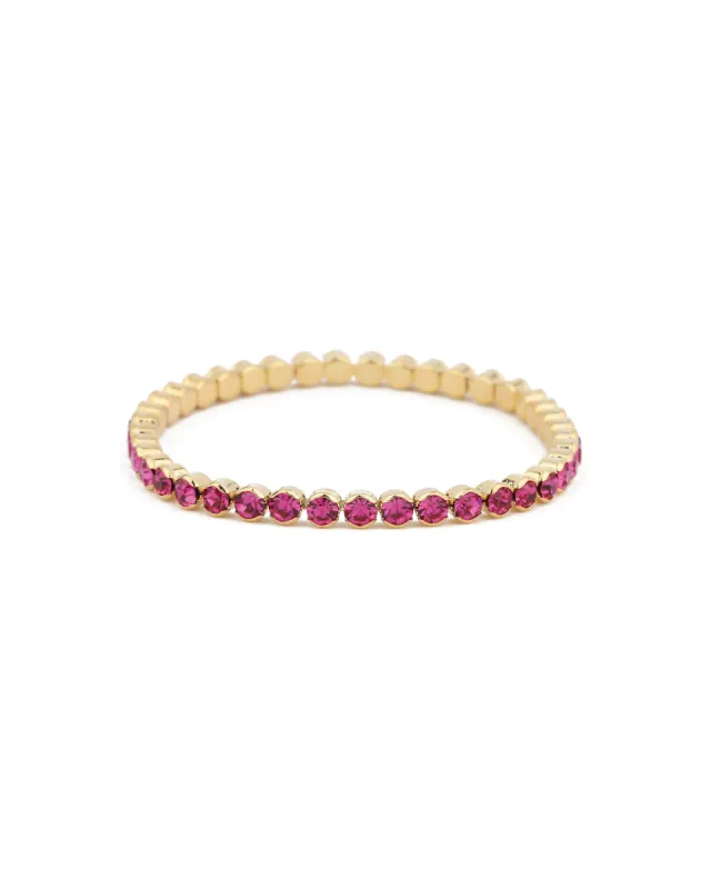 1 Row 4mm Crystal Stretch Bracelet sold by Blue Ruby