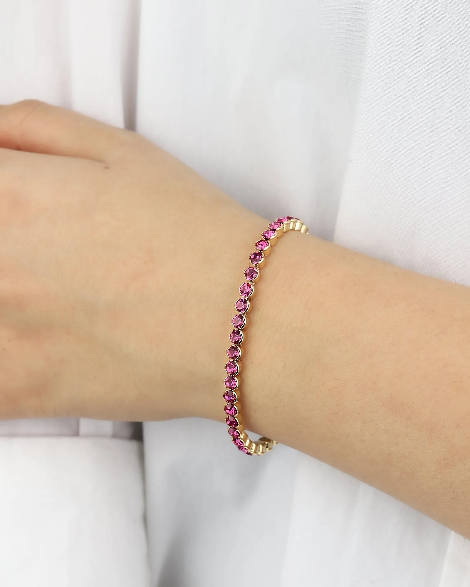 1 Row 4mm Crystal Stretch Bracelet sold by Blue Ruby product image thumbnail 2