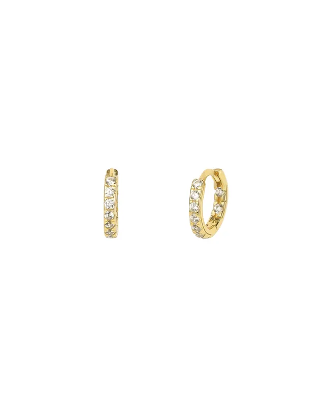 Classic CZ Huggies | 12mm sold by Blue Ruby