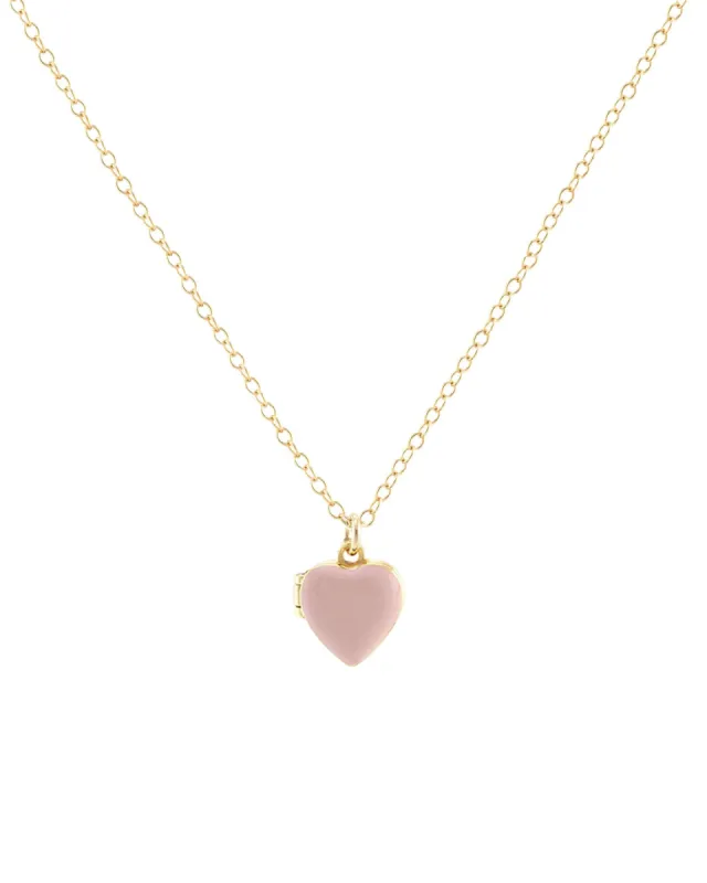 Enamel Heart Locket sold by Blue Ruby