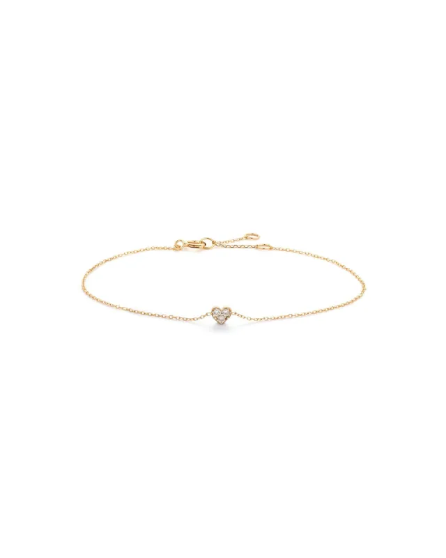 CZ Heart Bracelet sold by Blue Ruby