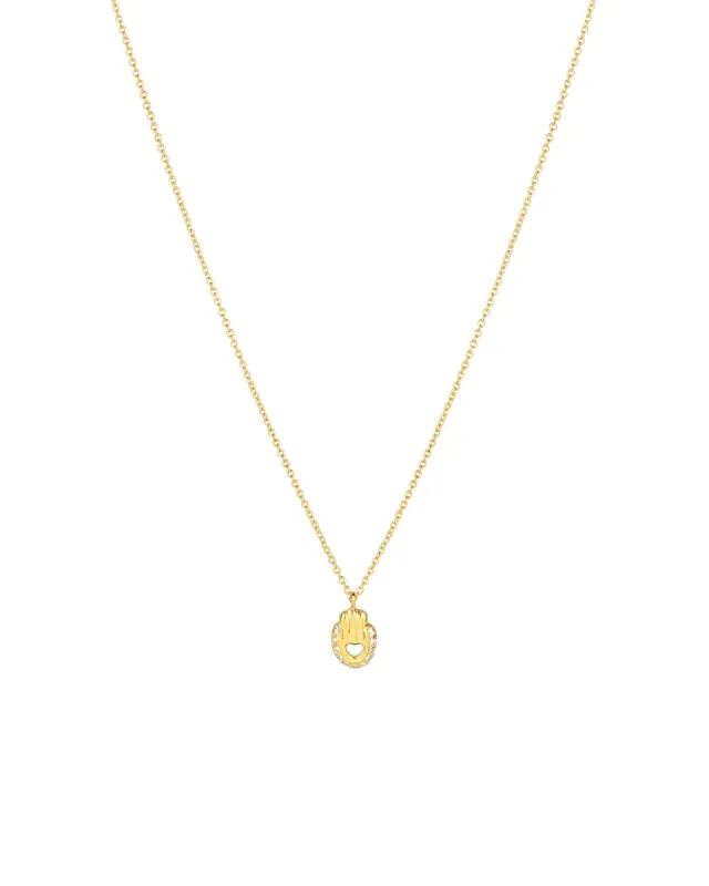 Diamond Hamsa Necklace sold by Blue Ruby